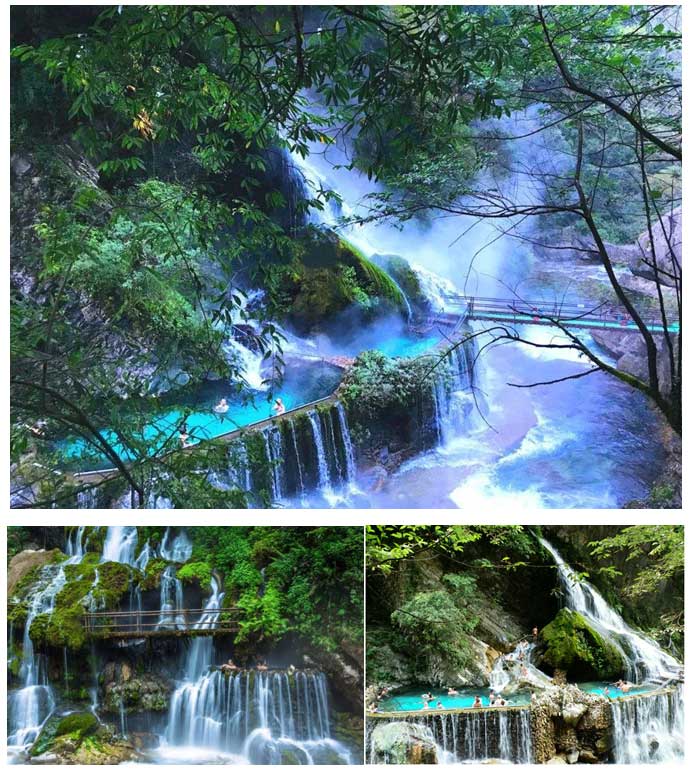 螺髻世界最大溫泉瀑布